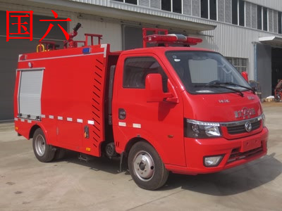 國六東風途逸水罐消防車（1T藍牌)